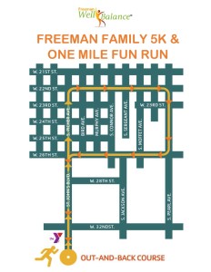 Freeman Family 5K 2016 Route